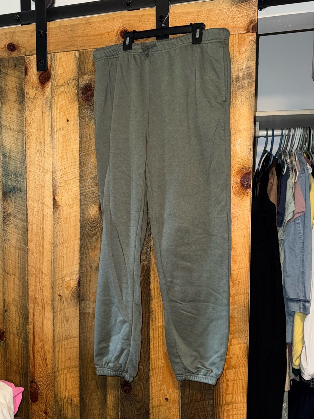 No Boundaries Olive Green Men's Joggers